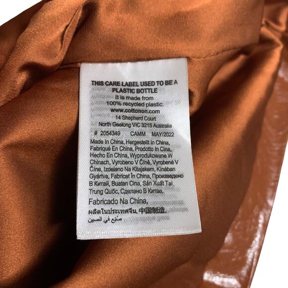 NWT Cotton on Vegan Leather Mini Skirt Womens Size 2XS - Picture 7 of 8